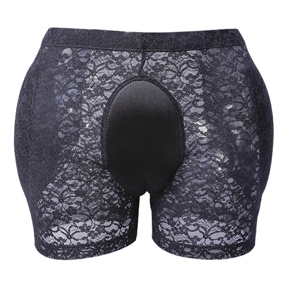 

Lace Hiding Gaff Panties for Men, Crossdresser Transgender Underwear, Shaping Briefs, Comfortable Cotton+Polyester