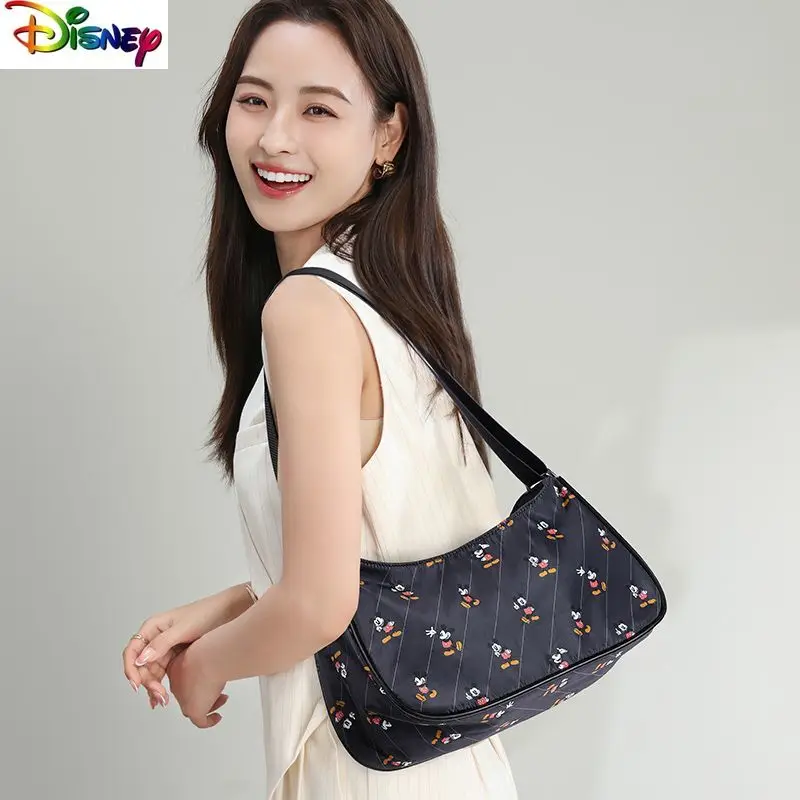 

Disney Fashion High Quality Cute Cartoon Mickey Classic Retro Handbag Women's Multi functional Storage Shoulder Bag