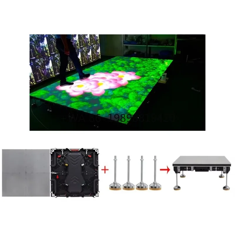

LED Dance Floor Screen 500x500mm Led Video Dance Floor Wedding Party Led Floor Outdoor Indoor P4.81 P2.9 P3.91 Interactive