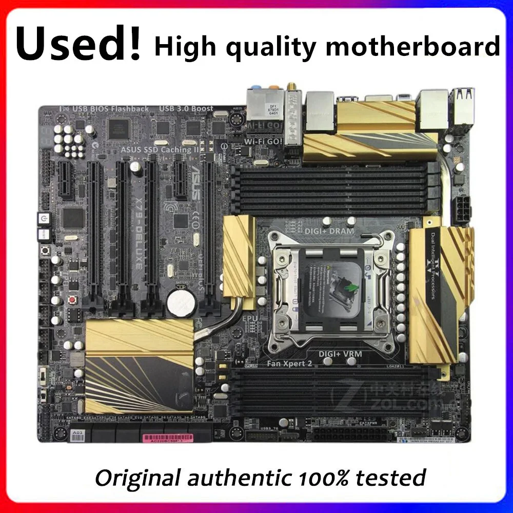 For ASUS X79-DELUXE Used original For Intel Server motherboard Socket LGA 2011 DDR3 X79 X79M Motherboard