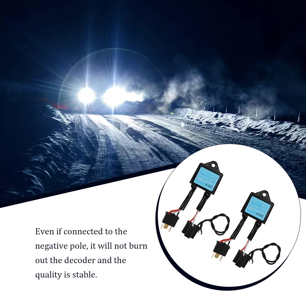 2X H4 LED 역 극성 변환기 전문 경량 스위치 하네스 어댑터 극성 인버터 자동차 액세서리