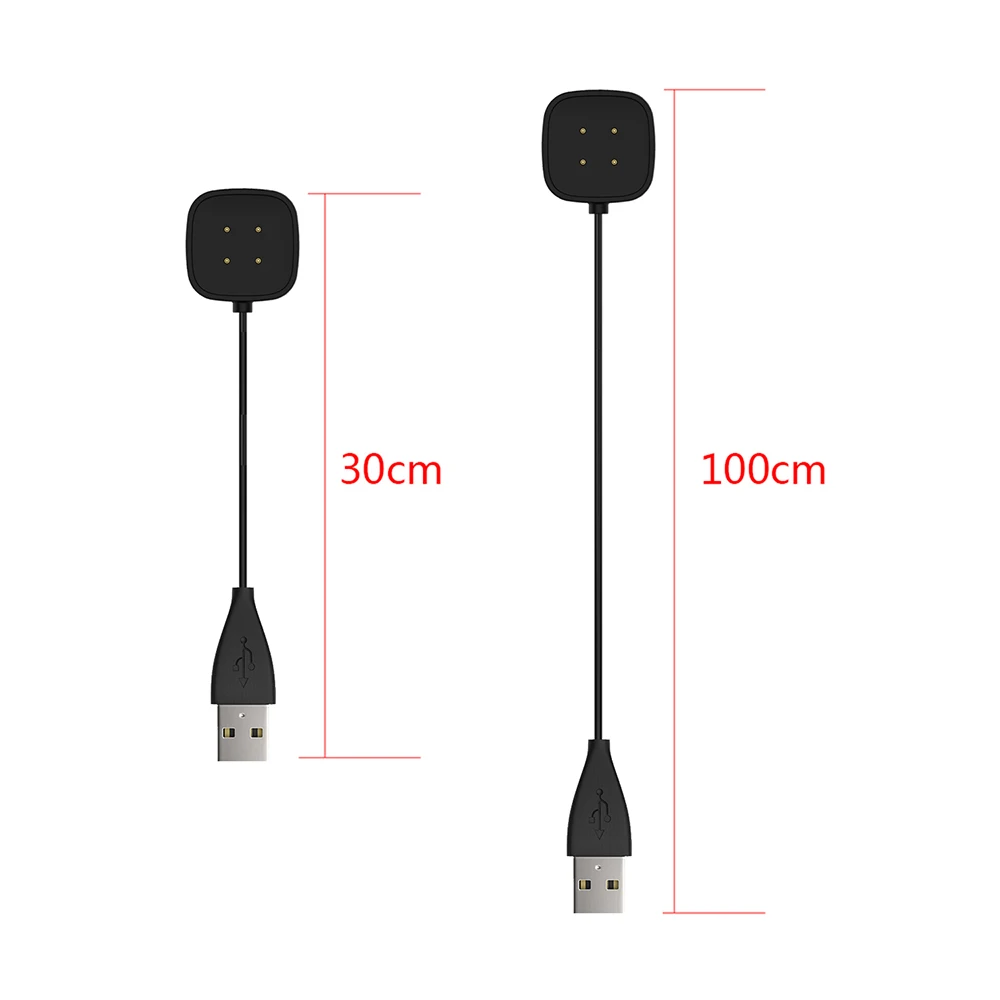 Dock อะแดปเตอร์ชาร์จในรถยนต์ USB ชาร์จสายเคเบิลสายไฟสำหรับ Fitbit Versa 4/3 Sense 2สมาร์ทวอท์ช Versa4 Versa3 Sense2อุปกรณ์เสริม