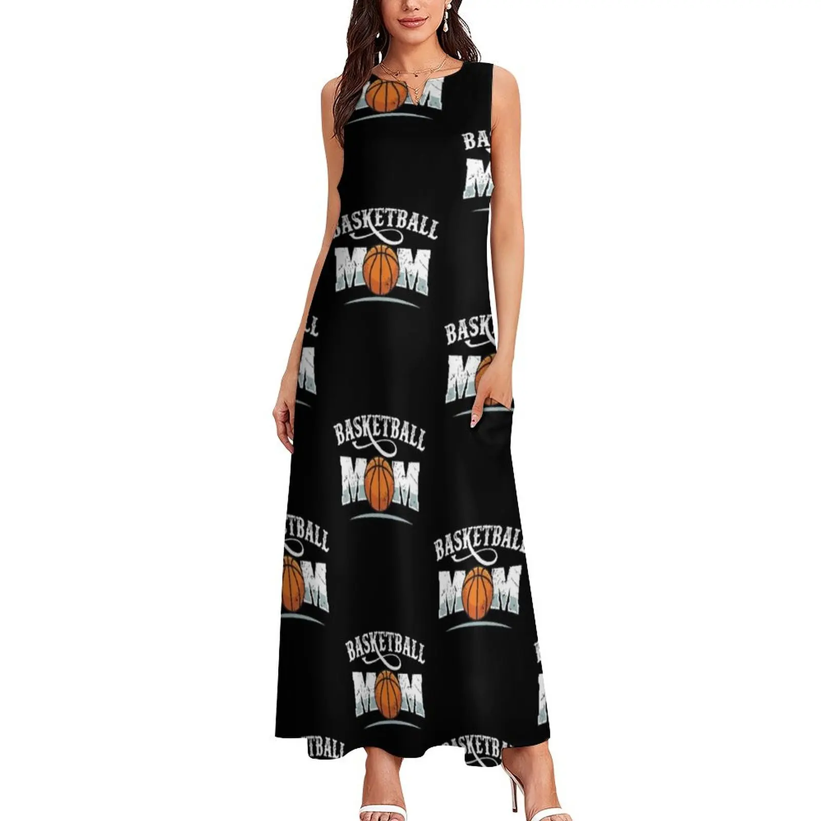 Camiseta de baloncesto para mamá, vestido largo, vestidos de playa, vestido de noche, vestidos de cumpleaños para mujer, vestido de graduación 2025