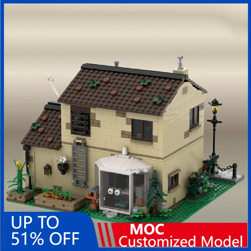 

1322 Pcs MOC Medieval Simple Residence Modular Model DIY Building Block Technology Assembly Creative Type Toy Kid Birthday Gift
