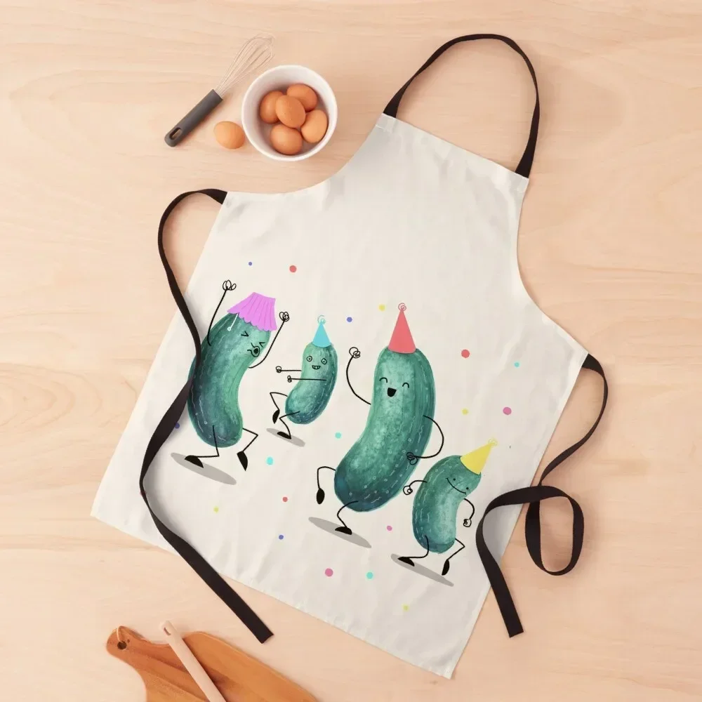 Pickle Party! Apron Kitchen on the wall Dress Apron