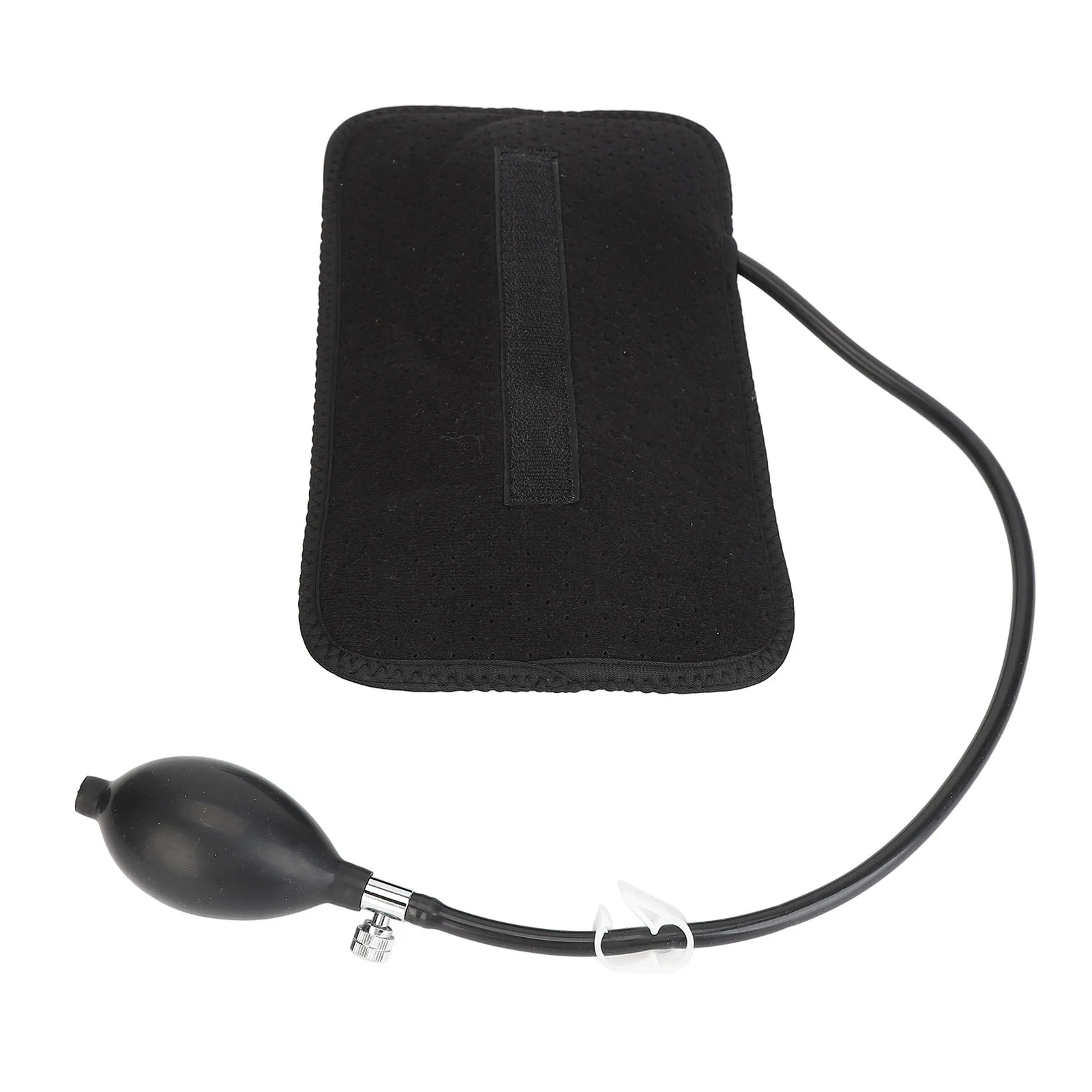 وسادة خصر قابلة للنفخ، تصميم مريح مريح، وسادة دعم قطني قابلة للنفخ، محمولة مع مضخة للسيارة للطائرة