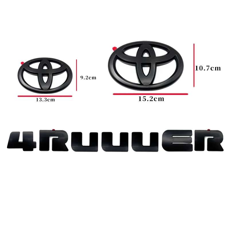Emblema 3D ABS para Porta-Malas Toyota 4Runner - Adesivo de Estilo Automotivo para Toyota T