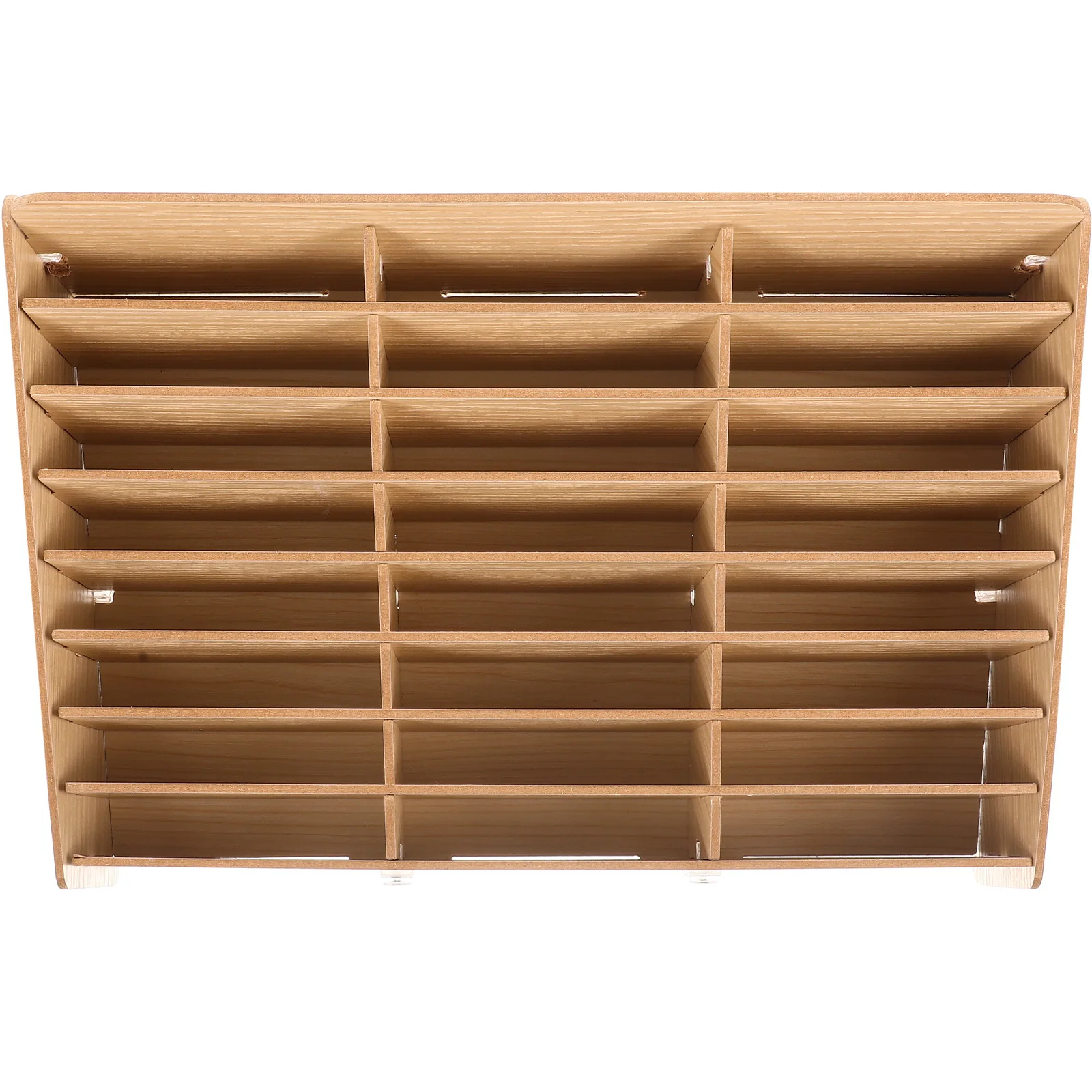 

Wooden Desktop Storage Box 24 Grids Mobile Phone Management Display Case Desk Organizer Storage Box Home Holder