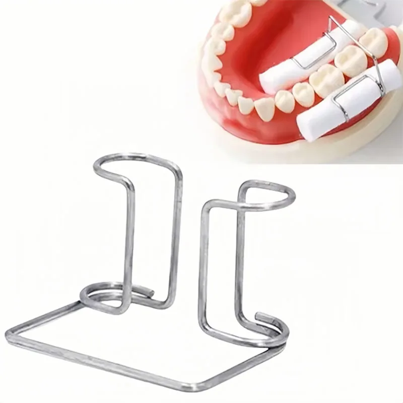 Dental Baumwolle Rollenhalter Clips Edelstahl Autoklavierbar Stabiler Griff für Dental Isolation Instrumente Liefert Baumwolle Halter – Detail 3