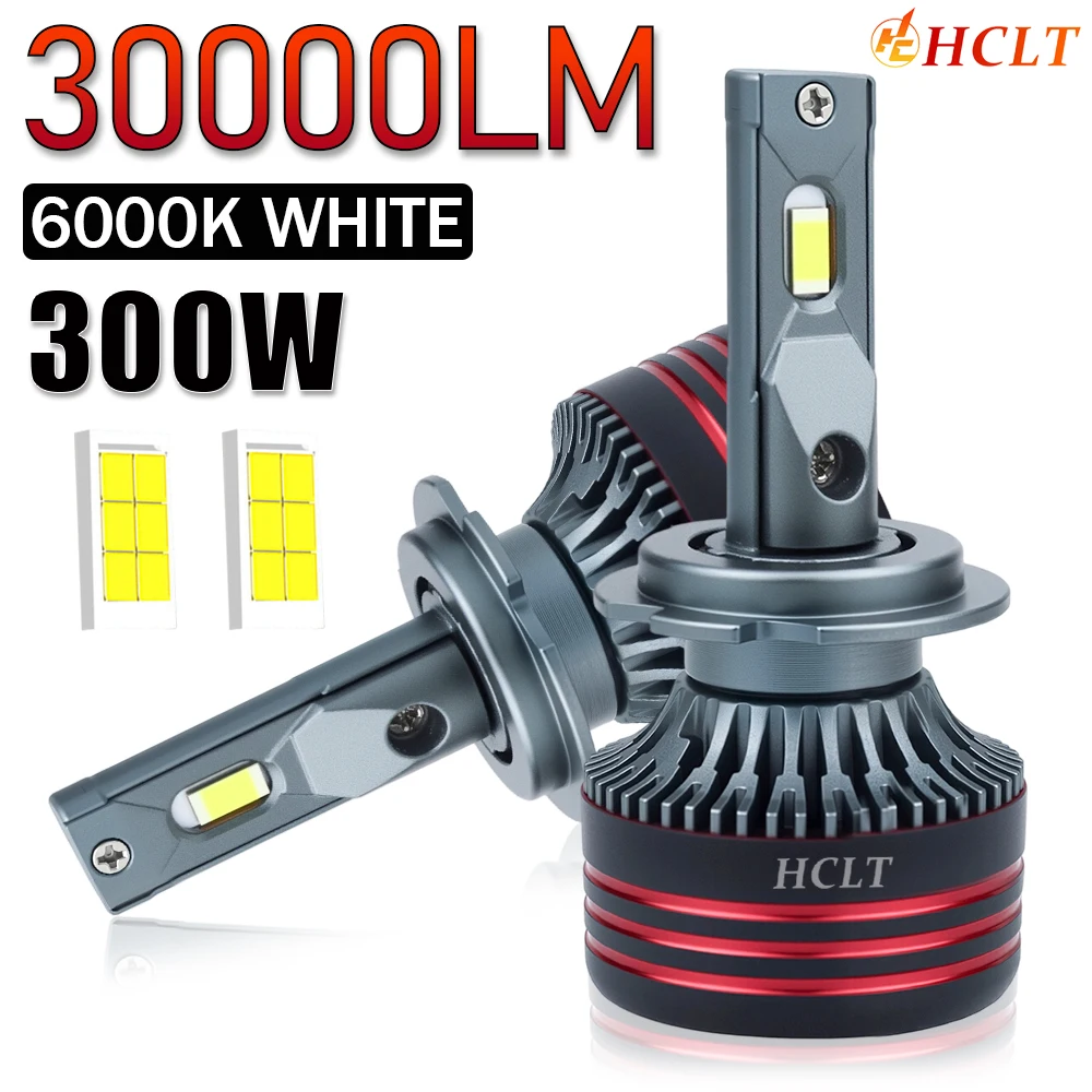 

Светодиодные лампы H4 H7 H11 CANBUS 9003 HB2 9005 HB3 9006 HB4 для автомобилей, сверхъяркие фары 6000K, противотуманные фары