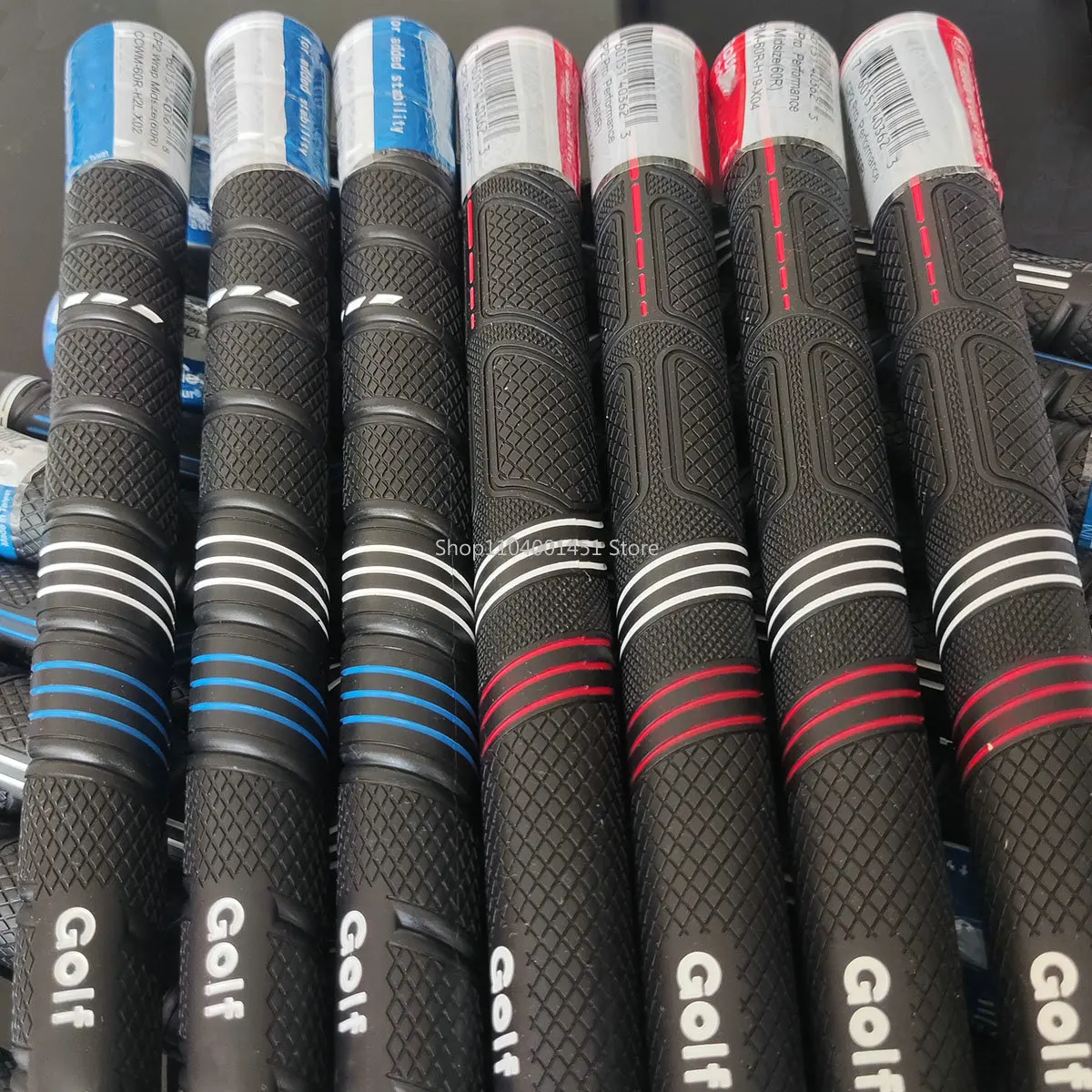 13 Stks/partij Houten Golfclub Grip Cp Twee Blauwe Wrap Rood Pro Rubber Standaard/Middelgrote Golf Grip Ijzer/Fairway Golfclub Grip