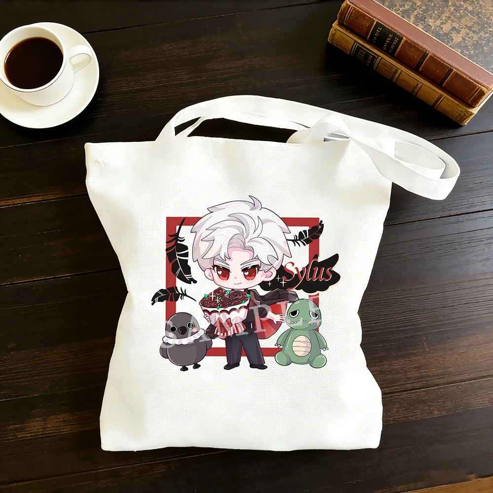 Love and Deepspace Onychinus Boss Sylus 30x35/35x40CM Cartoon Canvas Bag Qin Che Mephisto Anime Cosplay Shoulder Bag New 2026
