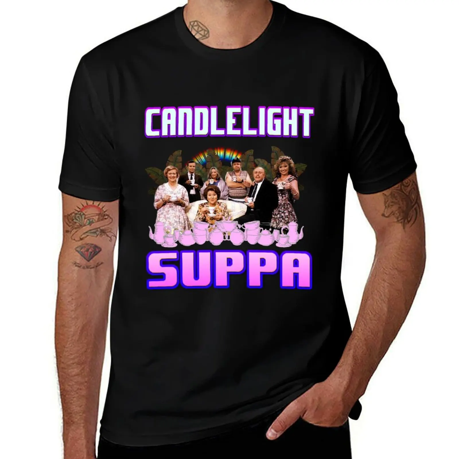 KEEPING UP APPEARANCES CANDLELIGHT SUPPER T-Shirt Lightweight Running T-Shirt