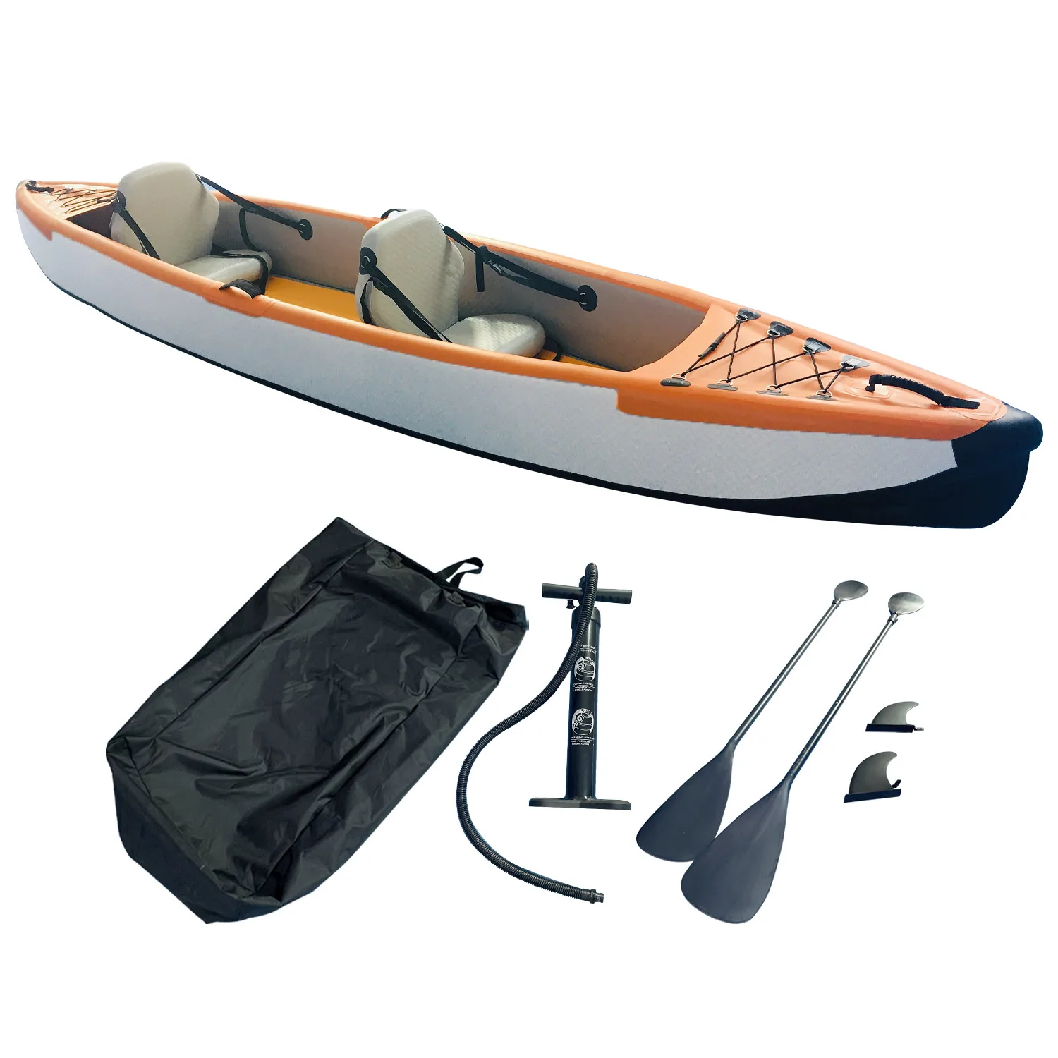 

PVC Inflatable Kayak Single Double Thickened Foldable Design, Outdoor Rafting Water Sports, Limited Time Discount