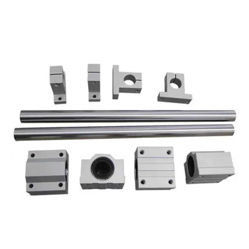 Round Rail 12mm Linear Shaft 200mm +  Bearing Housing SCS12UU    Clamp SK12 for Guide 3d Printer