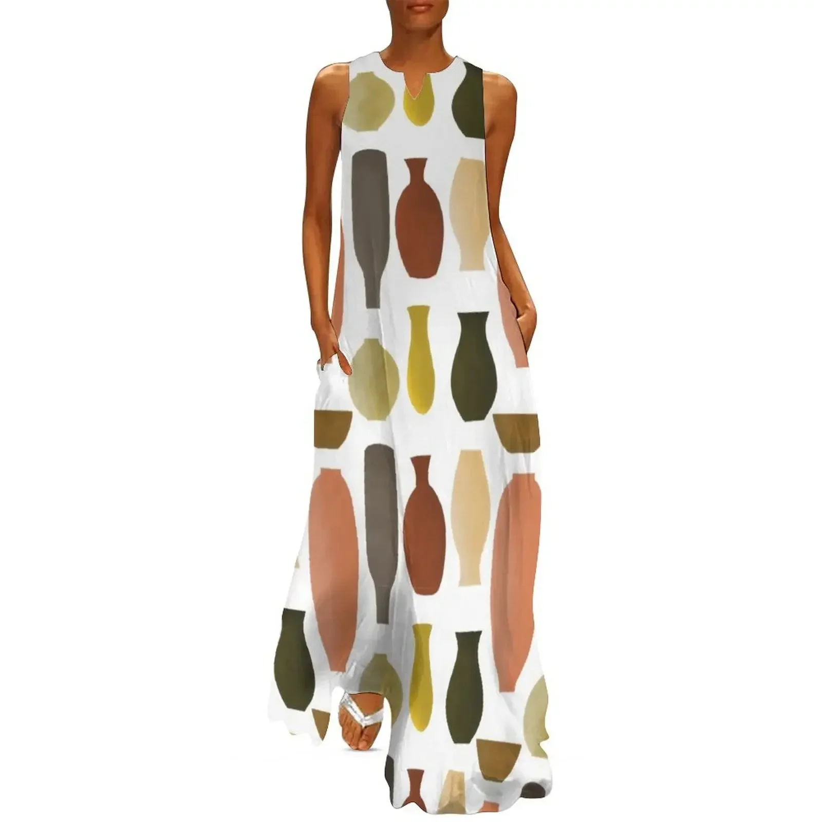 

greek pots tile Long Dress wedding dresses for parties Beachwear evening dress woman Dress women
