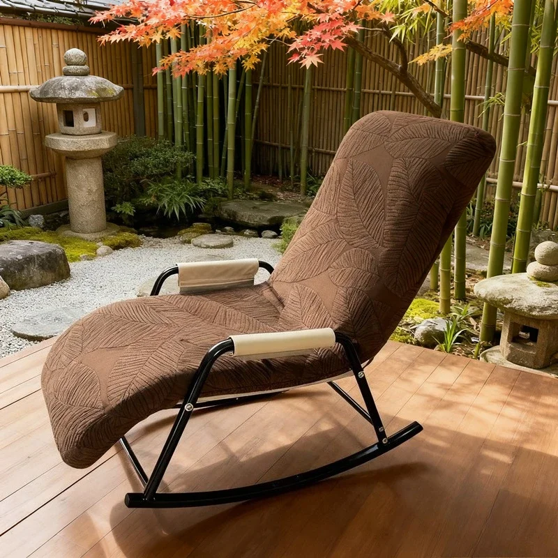 Leaves Jacquard Chair Covers Nordic Solid Color Recliner Chair Slipcover Relax Anti-Dirty Sofa Chair Cover for Living Room Home