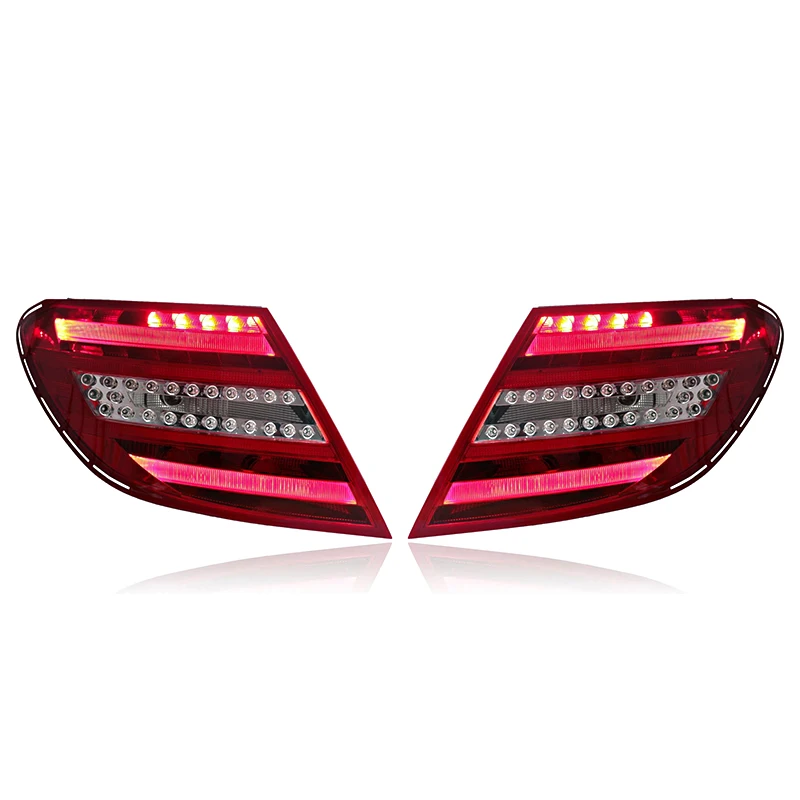 ROLFES 2x LED Tail Lights For Mercedes-Benz W204 C180 C260 C63 C200 Tail Light Driving Brake Reversing Fog Lamp Turn Signal Lamp