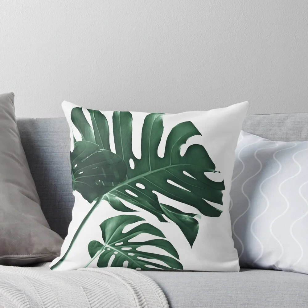

Tropical Monstera Finesse #1 #minimal #decor #art Throw Pillow covers for pillows Luxury Sofa Cushions pillow