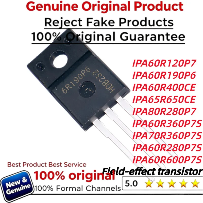 10PCS original IPA65R650CE IPA80R280P7 IPA60R280P7S IPA60R600P7S IPA60R120P7 IPA60R190P6 IPA60R400CE IPA60R360P7S IPA70R360P7S