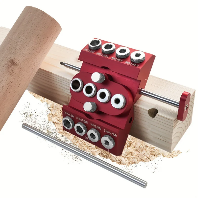 With positioning rod 30 ° /45 ° /90 ° Hole Puncher with Extension Positioning Multi-Angle Woodworking Hole Punch Positioner