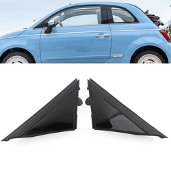 1Pcs Glossy Black Car Door Mirror Flag Cover Molding Left/Right For Fiat 500 2012-2019 1SH17KX7AA 1SH16KX7AA