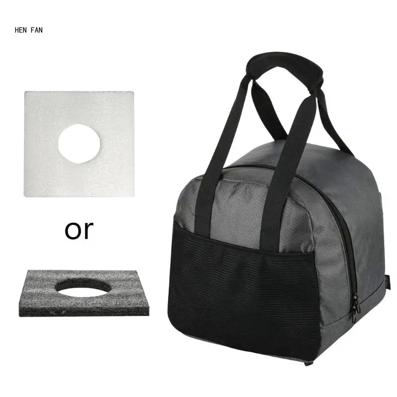 Single Ball Bowling Tote Bag with Padded Bowling Ball Holder Pocket Bowling Bag M89D