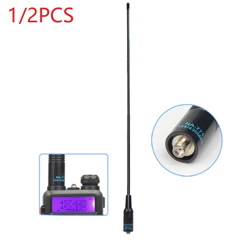 1/2 قطعة هوائي لاسلكي Quansheng UV-K5 NA-771 SMA-F UHF VHF 136 ~ 174 ميجا هرتز 400 ~ 470 ميجا هرتز اتجاهين رايدو توكي المشي ل UV-5R