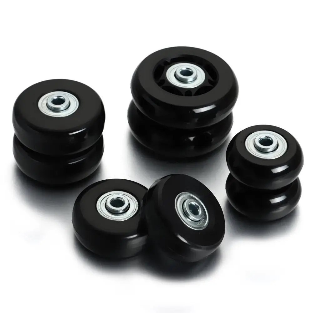 1 Pair of Travel Luggage Replacement Wheels Suitcase Parts Axles Dia.40mm/45mm/50mm/60mm