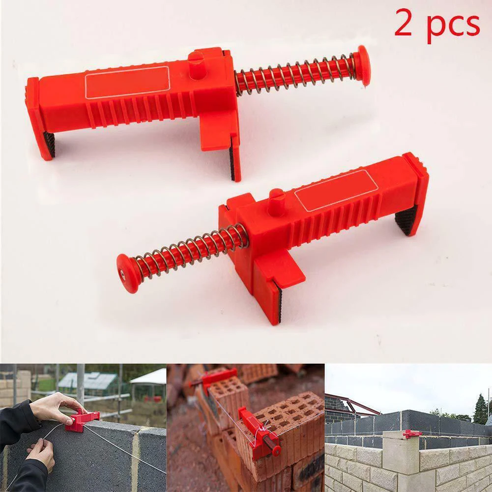 

2Pcs Bricklaying Wire Drawer Brick Liner Wall Building Wire Frame Brick Liner Runner Engineering Construction Tools