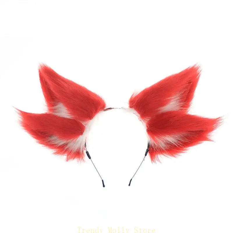 

N5KB Foxes Ear Headbands Costume Accesories for Enhancing Your Cosplay Experience