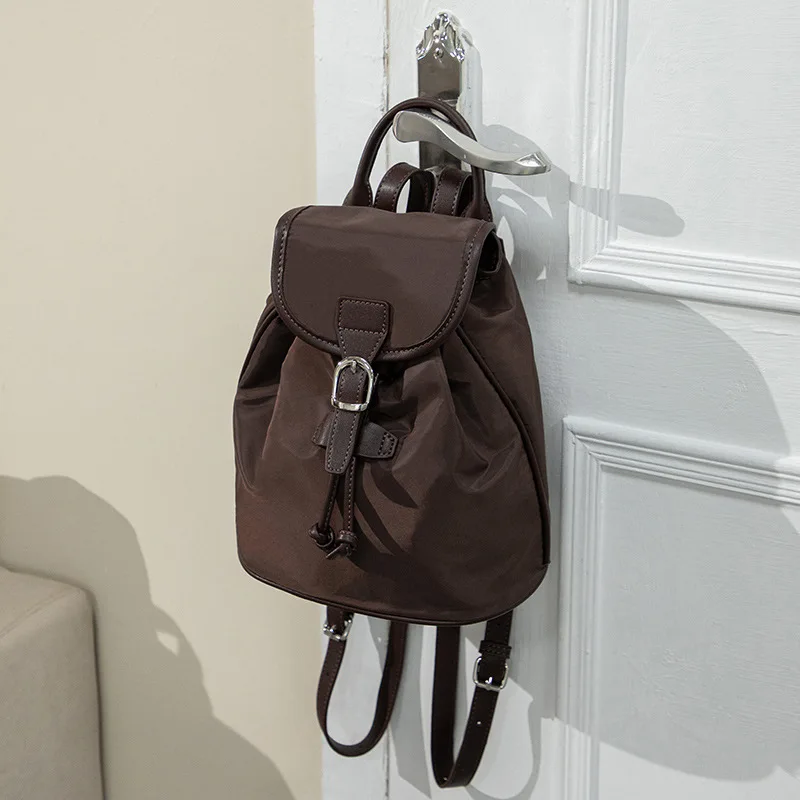 حقيبة ظهر من النايلون للنساء برباط بسيط ومتعدد الاستخدامات حقائب مدرسية مقاومة للماء حقيبة ظهر كاجوال حقائب ظهر لطيفة Рুকস্যাক Шكولنديان Mochila