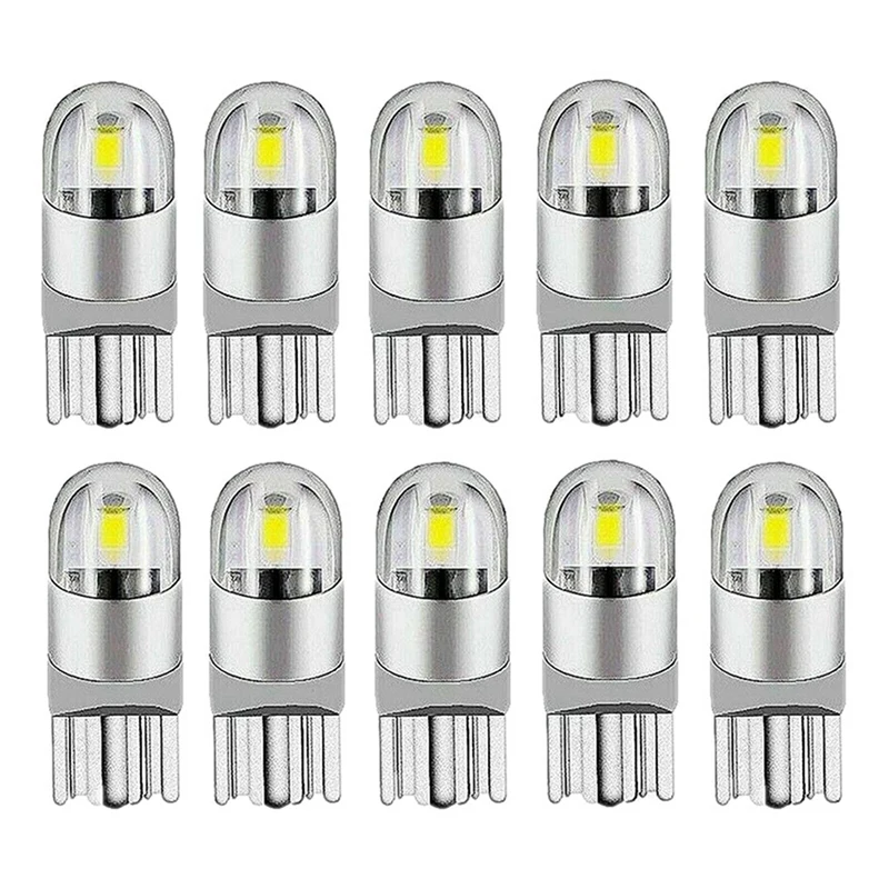 30Pcs 6000K Canbus T10 168 194 W5W Dome License Side Marker LED Light Bulb White