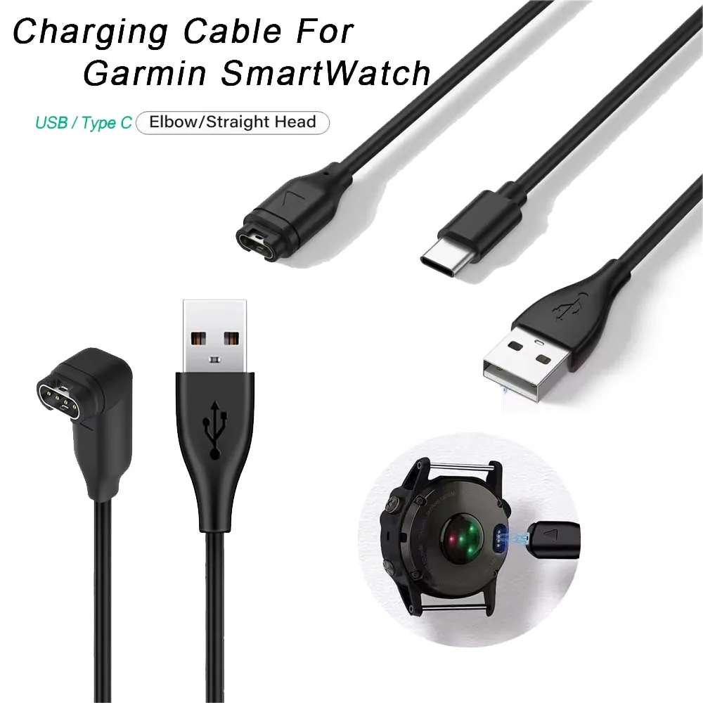 Charging Cable for Garmin Fenix 7 7S 7X 6 6S 6X,Forerunner 265 255 945,Instinct 2 2S,Vivoactive 4 4S Charging Cord (USB C Cable)