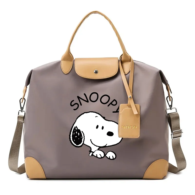 Snoopys Tote Bags Travel Portable Handbag Luggage Binding Bags Packaging Bag Anime Figure Shoulder Strap Pack Women Men Gifts