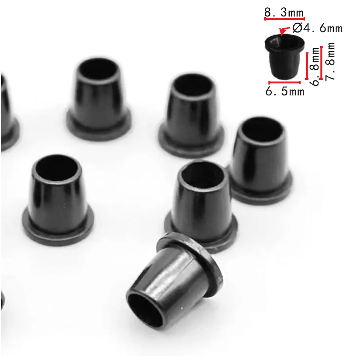 100x OEM For VW Chrysler Tubular Barrel Nut Nylon Clip 3/16