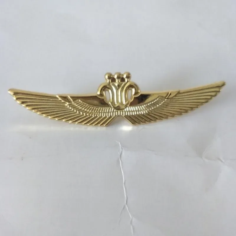 Pilot Flight Officer Wings Badge Navigation Airlines Civil Aviation Metal Badge Brooch Pins Medal of Challenge Coins