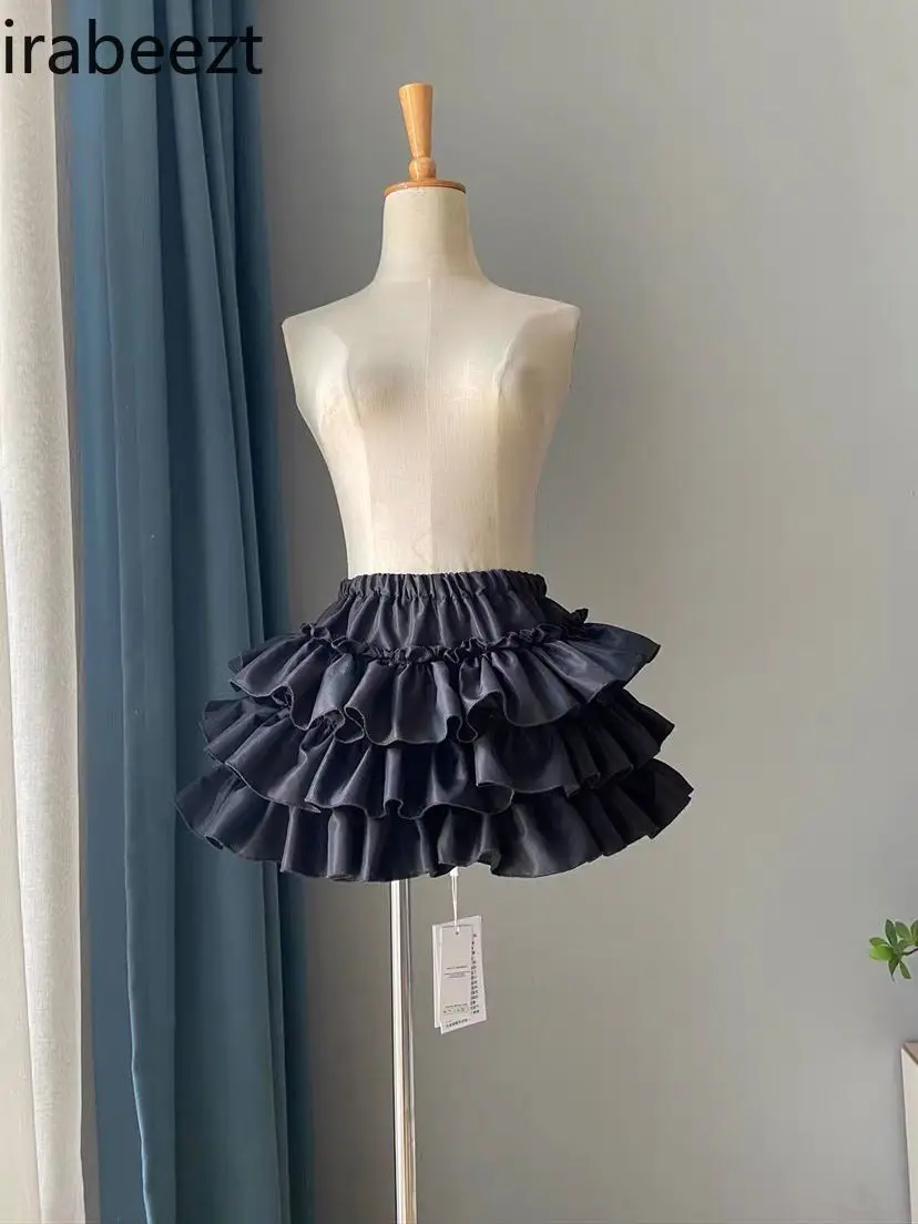 Balletstijl Y 2K Punk Girl Gevoel Koreaanse Versie Van Pompong Pompoen Cake Shapd Rok Regulai Fit Falda Esthetiek