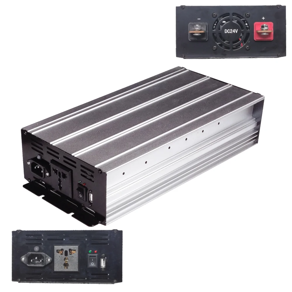 5000w 24VDC to AC110v  Modified Sine Wave Power Inverter with 10A AC Charger function
