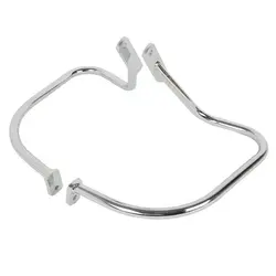 Motorcycle Black/Chrome Saddlebag Guard Rail Crash Bar For Harley Softail Heritage Springer FLSTS 1997 1998 1999