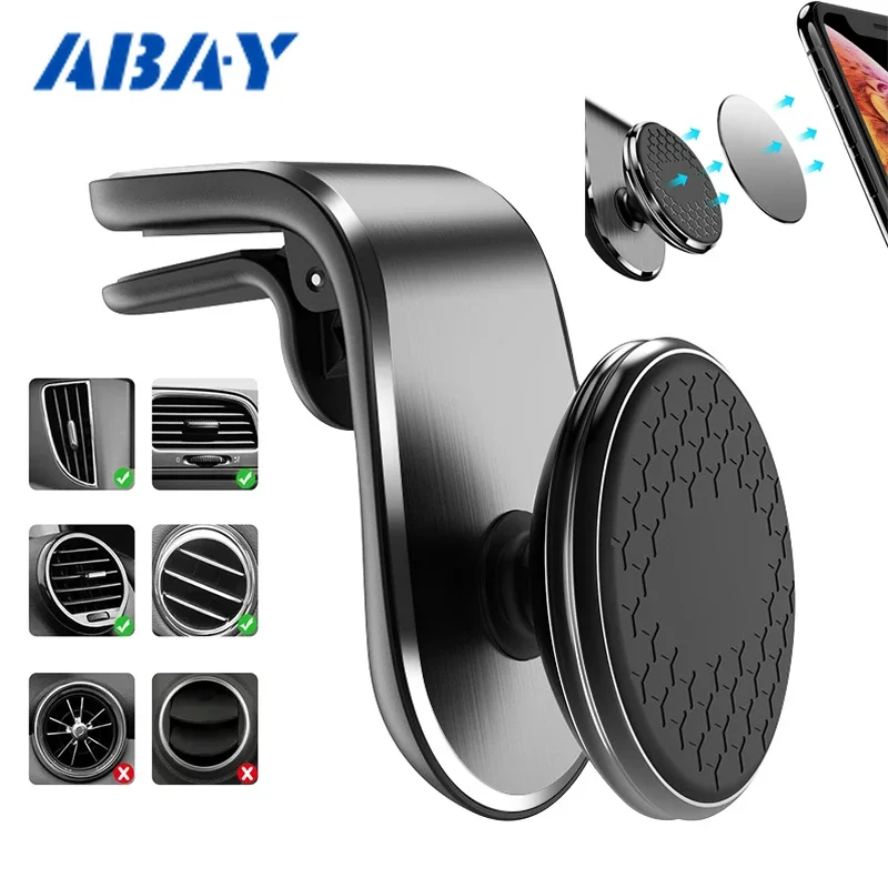 Magnetyczny uchwyt samochodowy na telefon Air Vent 360 °   Obrotowy uchwyt samochodowy do smartfona GPS Uchwyt do telefonu iPhone Samsung Xiaomi