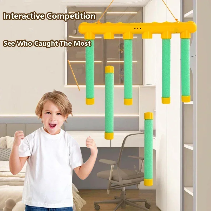 Challenge Falling Sticks Game Kids Stick Catching Toy Training Reaction Ability Educational Parent-Child Interactive Toy Sports