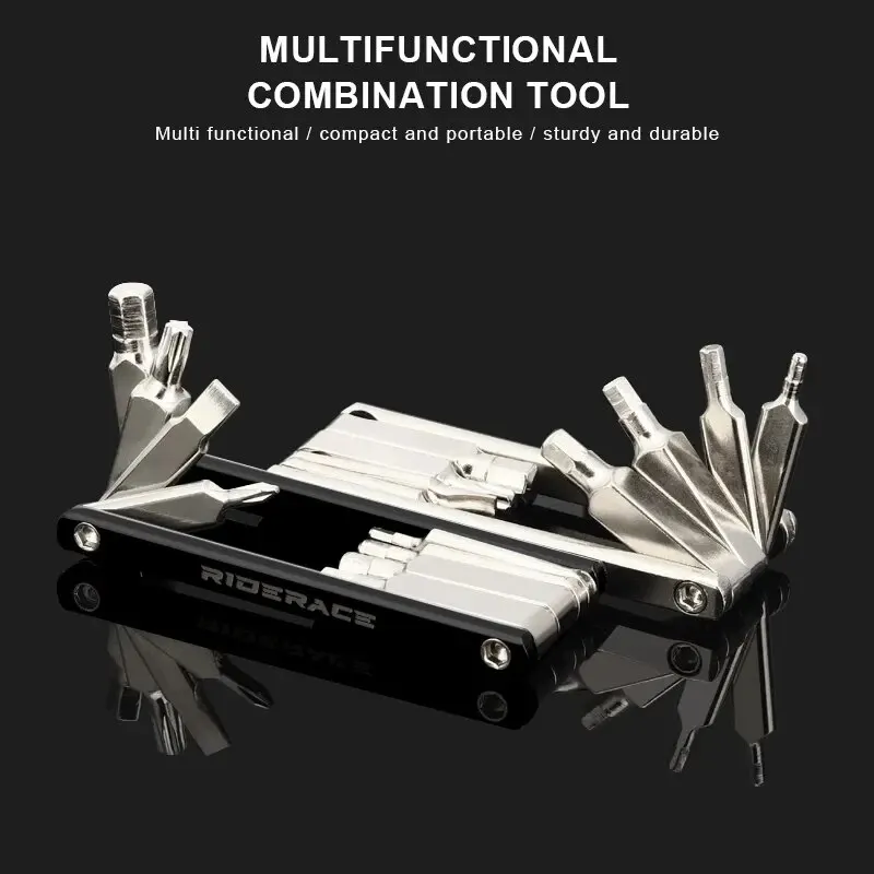 8 in 1 Function Bike Tool Portable CR-V Steel Hex Spoke Wrench Motorcycle Cycle Screwdriver Multi Bicycle Repair Tool