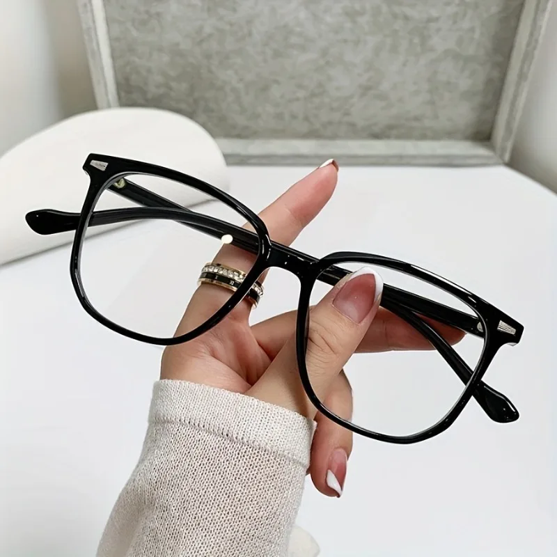 Women's Blue Light Blocking Glasses  Stylish Square Full-Frame PC Eyewear Multiple Colors Available image 2