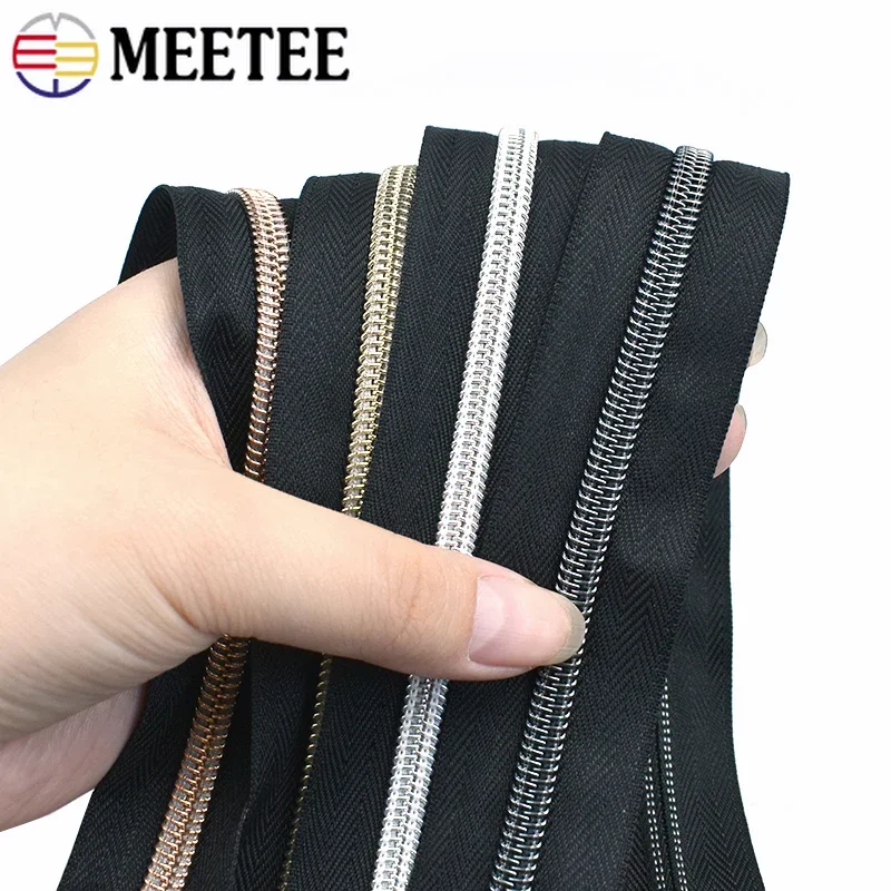 1/2/3/5/10/20M 3# 5# Nylon Zippers Tapes Bag Shoes Sewing Zipper Decorative Coil Zips Garment Decoration Closure Zip Repair Kit