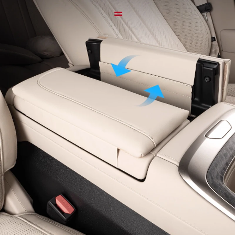 ل NIO ONVO L90 2025-2026 مسند ذراع السيارة صندوق ارتفاع وسادة مركز السيارة الغطاء الواقي الداخلية حماية الملحقات