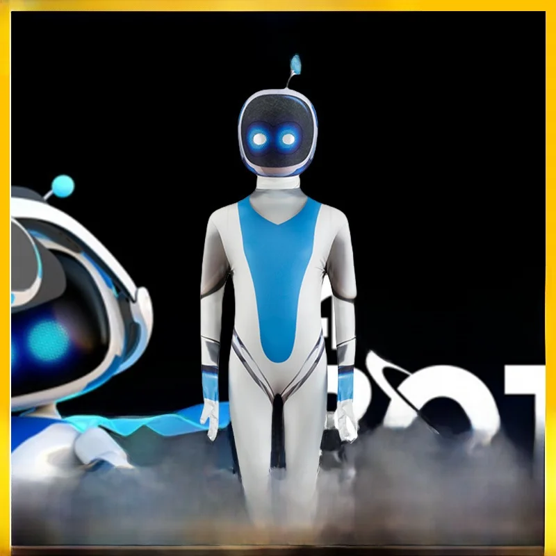 

New loween Astro Bot Children's Costume Stage Performance Clothes Polyester Material Faionable Ladies' Clothing