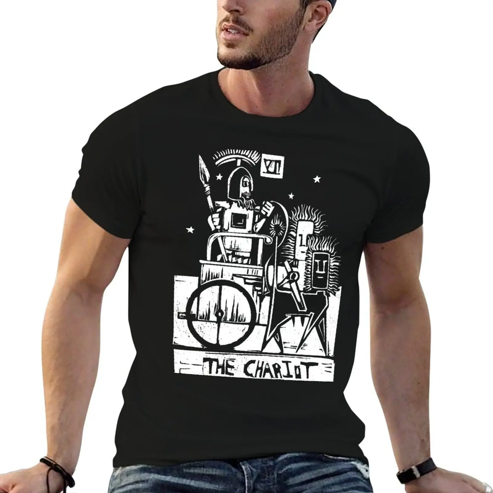 The Chariot - Tarot Cards - Major Arcana T-Shirt Construction Work Tee Shirt