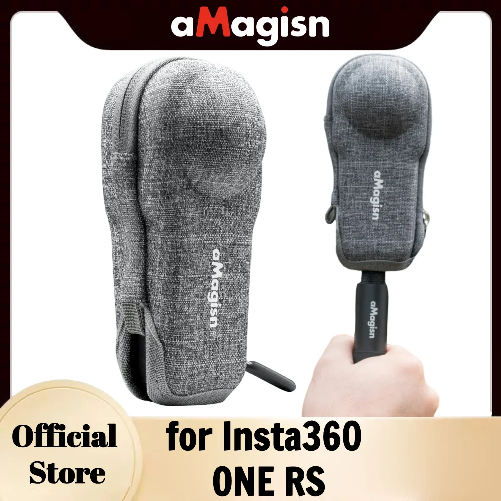 aMagisn ONE RS Carry Case for Insta360 ONE RS 1-Inch 360 Edition，Storage Bag With Bottom Hollow Design,ONE RS Camera Accessories