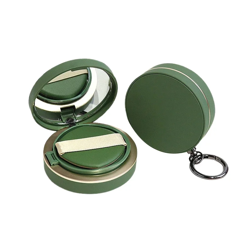 Leere Air Kissen Puff Box Mit Schlüsselbund Pulver Schwamm Spiegel Tragbare Kosmetik Make-Up Fall Container Für Bb Creme Foundation